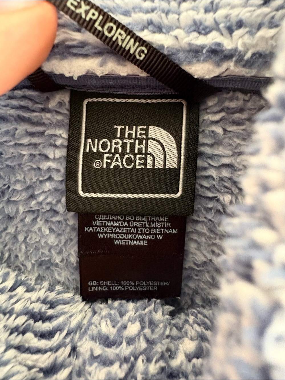 The North Face Fleece Osito 2 Jacket Women S Blue High Pile Gorpcore Hiking Warm - Picture 4 of 9